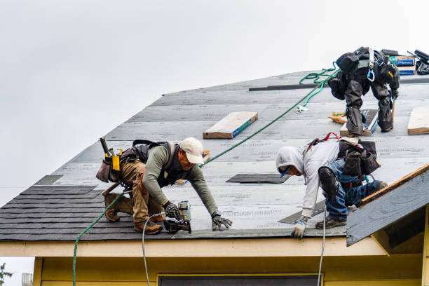 Professional Roof Installation technician working in Buena Vista, MI